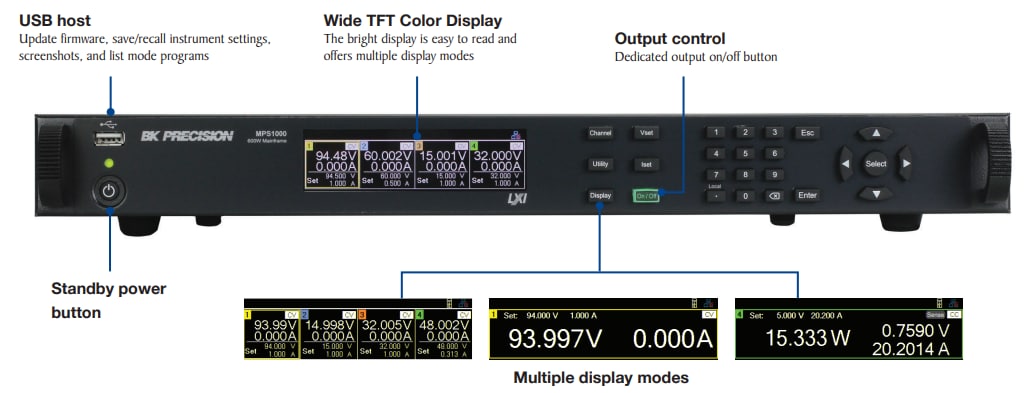 B&K Precision MPS Modular System DC Power Supplies